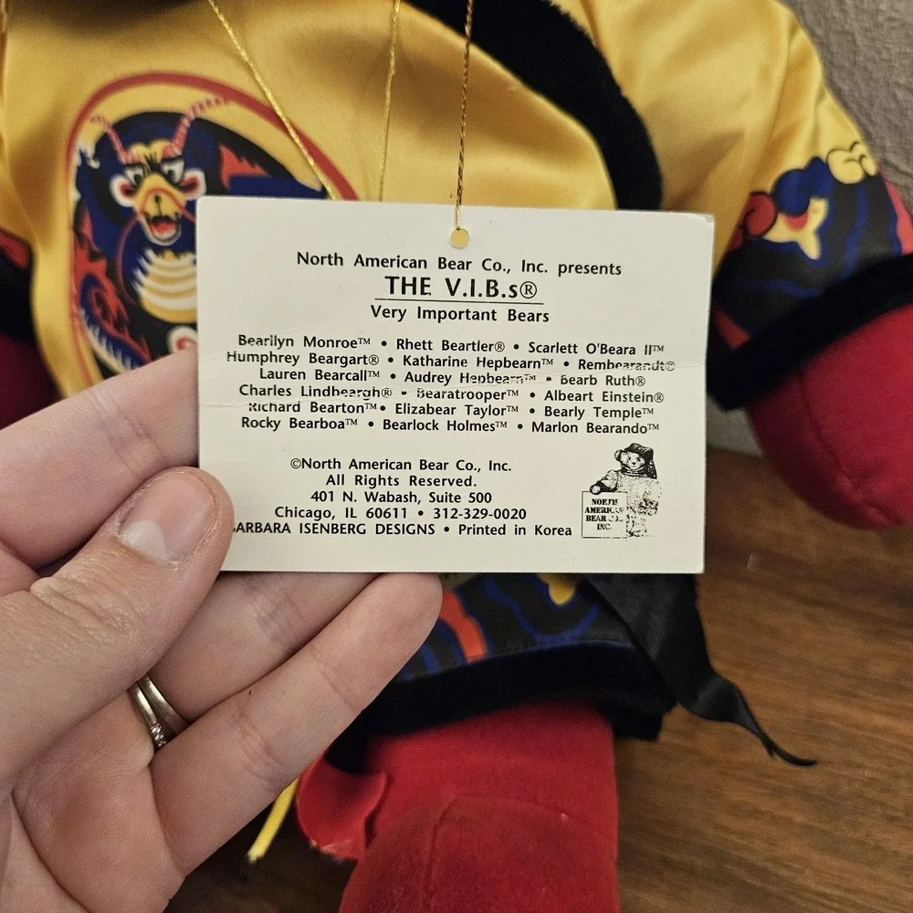 The Last Empbearor North American Bear Company Very Important Bear VIB Plush '79